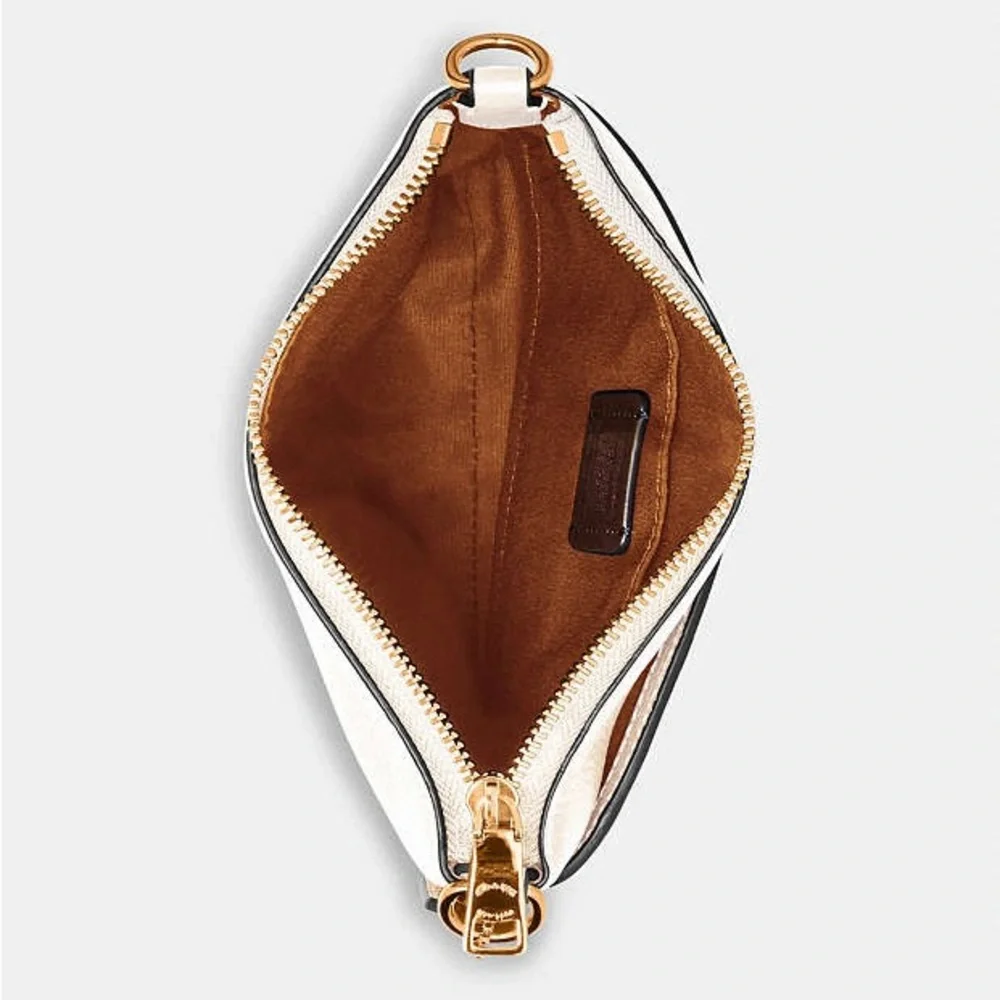 NWOT Coach Cream and Tan Crossbody Bag - Picture 3 of 3